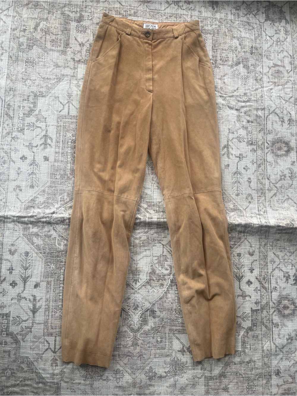 Escada Sport Vintage 90’s Suede Trousers Camel Brown
